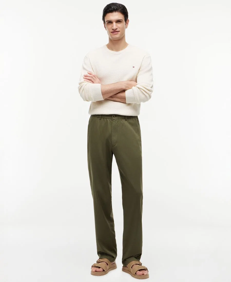 Брюки чинос с эластичным поясом Dover Regular-Fit Tommy Hilfiger, Dark Greenery — фото 2