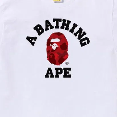 Детская футболка с коротким рукавом SS26 T Shirt Unisex A BATHING APE, Black BK P — фото 4