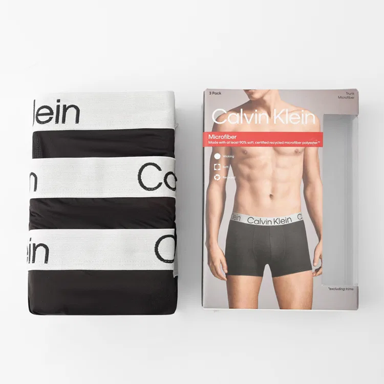 Мужское белье 3 шт Calvin Klein, Dark Blue/Black/Gray — фото 2