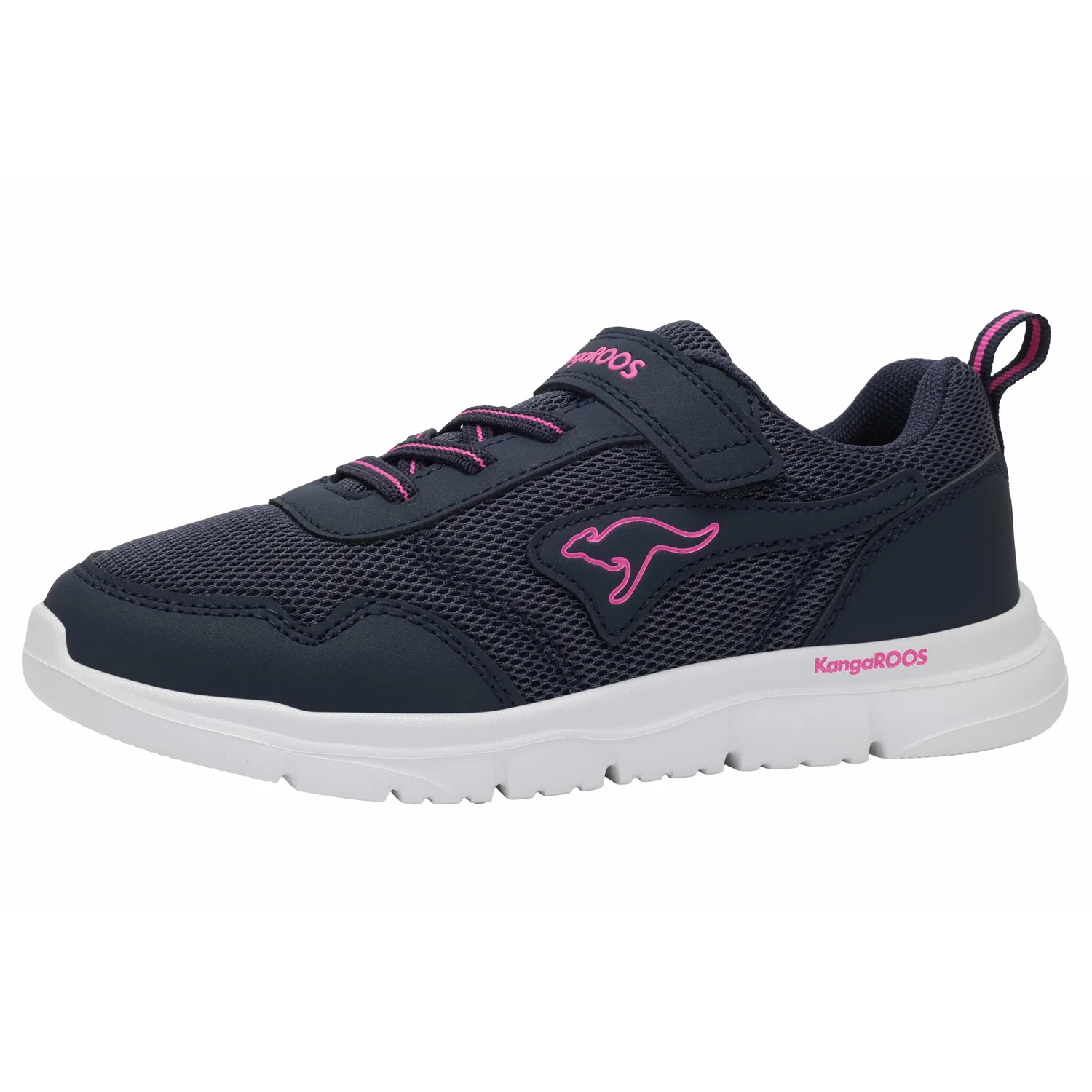 Детские спортивные кроссовки с ROOSFIT-технологией KangaROOS, Navy/Electric Fuchsia