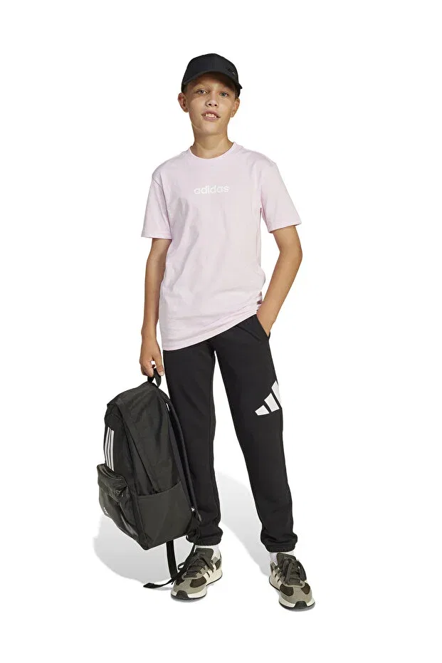 Детские спортивные штаны для мальчиков зауженные Adidas, Black-102231328