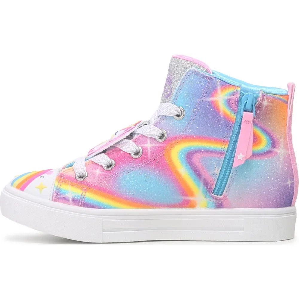 Детские кроссовки с мерцающими искорками для малышей Skechers, Butterfly Multi — фото 3