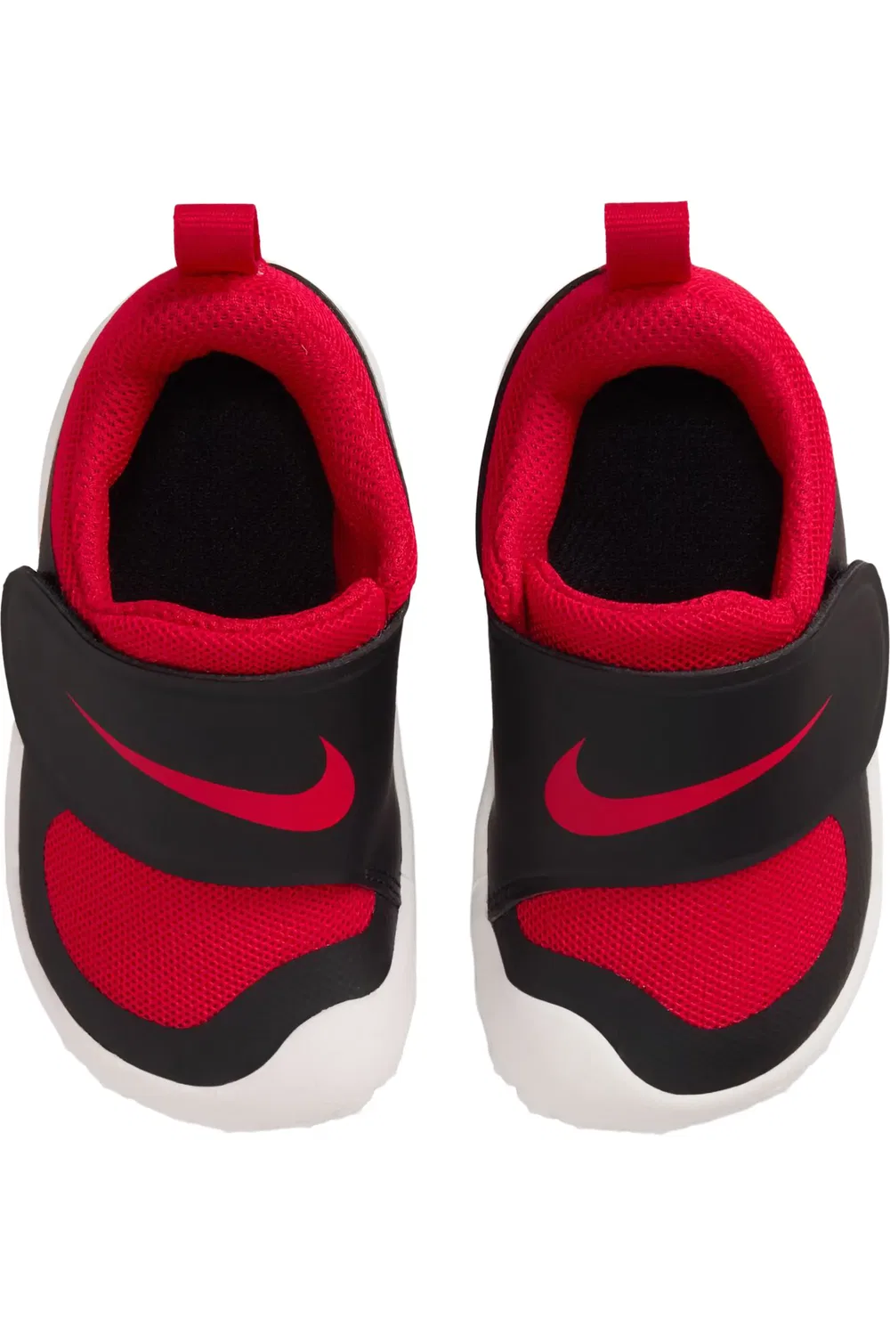 Детские кроссовки легкие на липучке Swoosh 1 Essential Nike, Black/Red/Summit White — фото 3