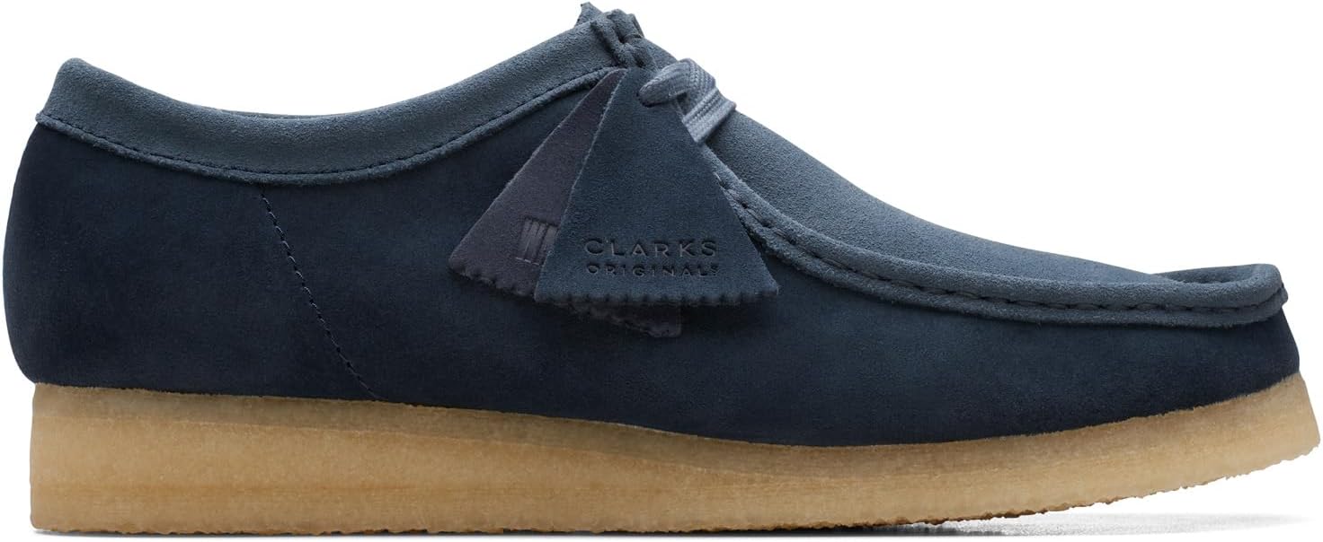 Мужские кроссовки Wallabee от Clarks, Navy Combi — фото 2