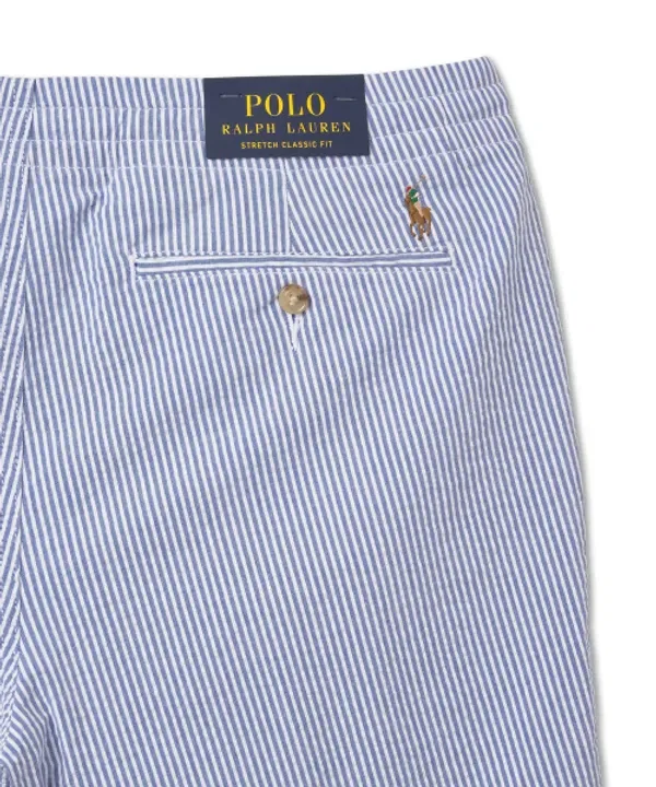 Шорты Prepster Seersucker, Polo Ralph Lauren, синий — фото 4
