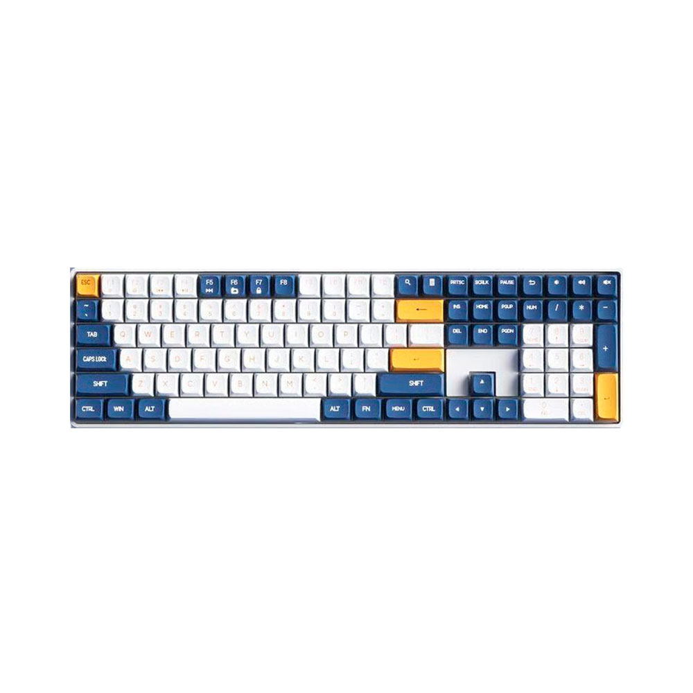 

Клавиатура беспроводная Darkflash GD108, Yellow Switch, белый/синий, английская раскладка