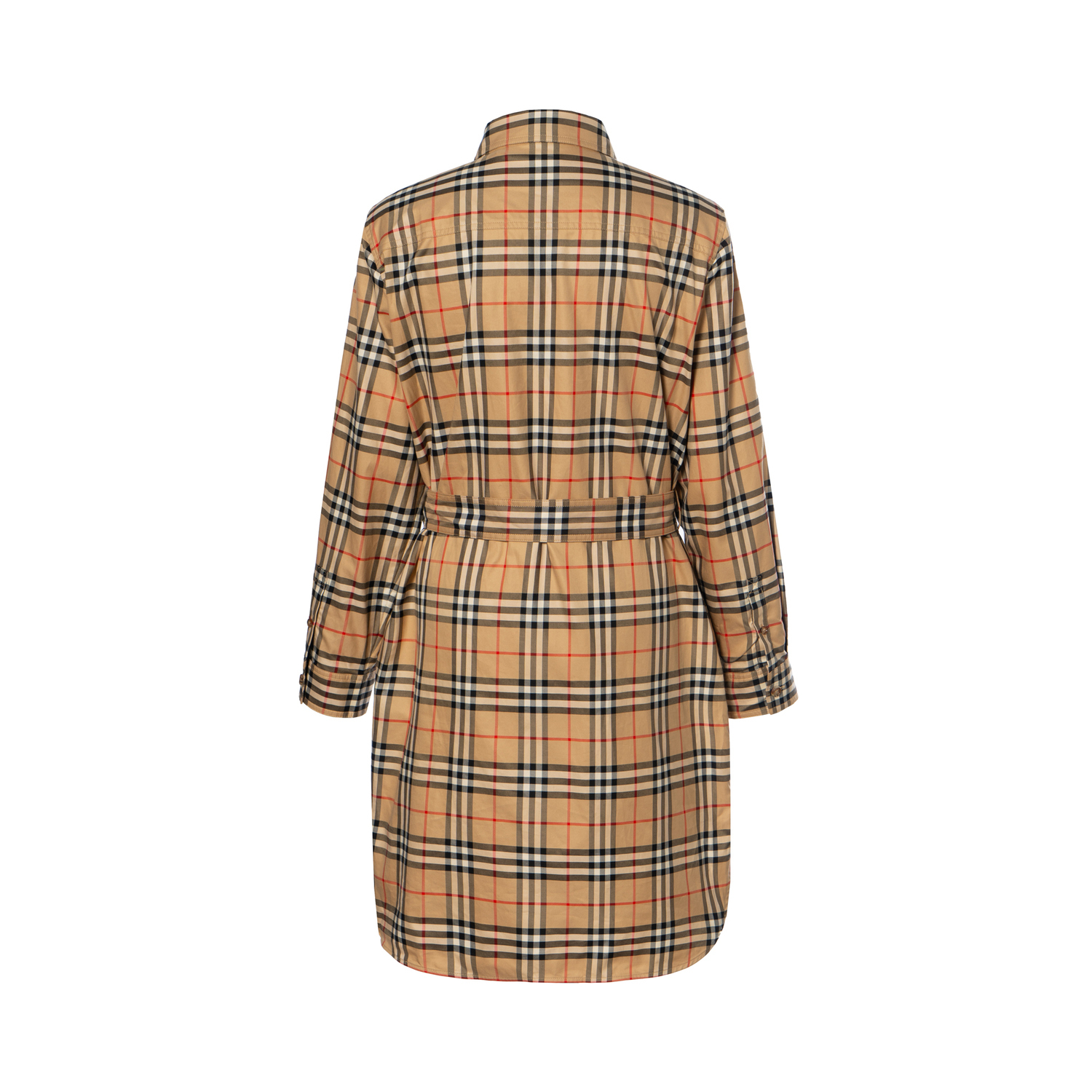 Платье Burberry, женское, длинные рукава, бежевый — фото 4