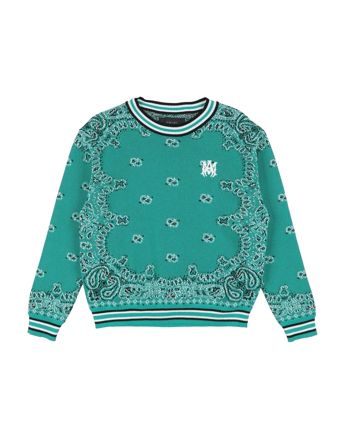 Подростковый джемпер с длинным рукавом Amiri, Deep Teal