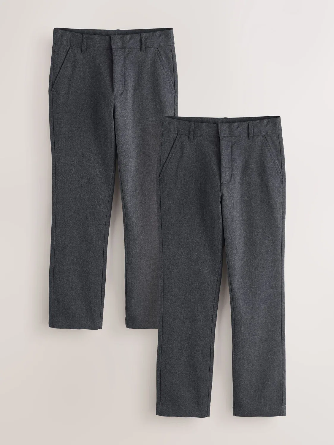 Брюки школьные, slim fit, 2 шт. Clarks, серые