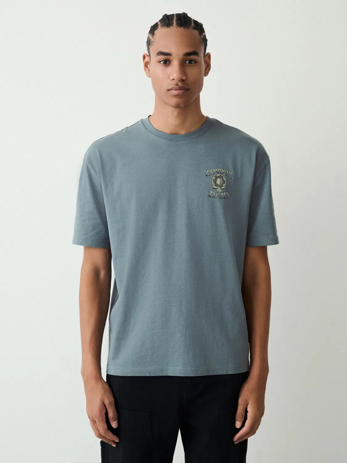 Футболка с графическим принтом Grateful Dead Relaxed Fit Next, зеленый — фото 3
