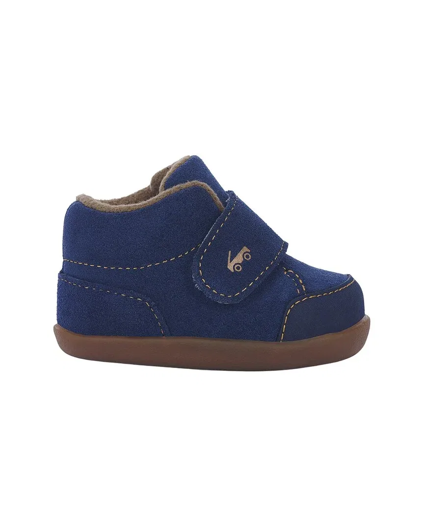 Детские кроссовки на первую обувь из замши Casey Mini See Kai Run, Navy Suede — фото 2