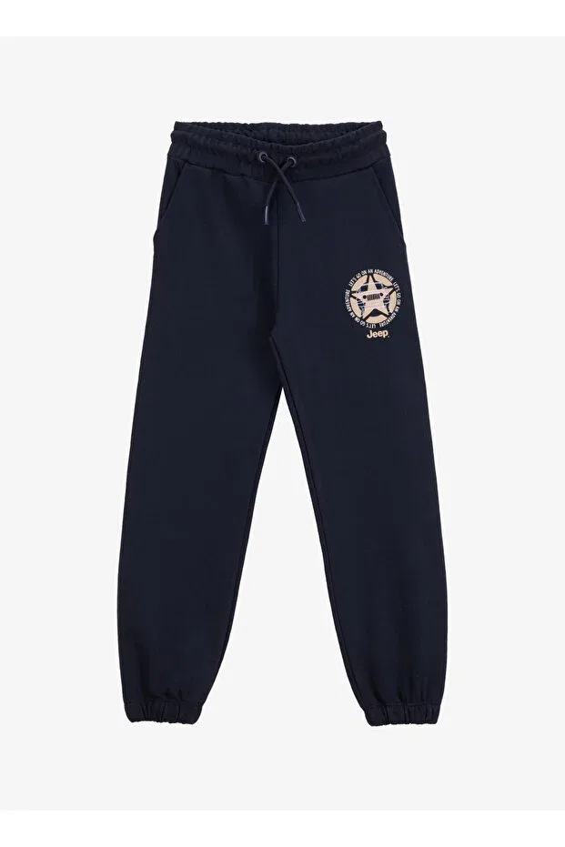 Детские спортивные штаны для мальчиков с эластичной манжетой Jeep, Navy Blue