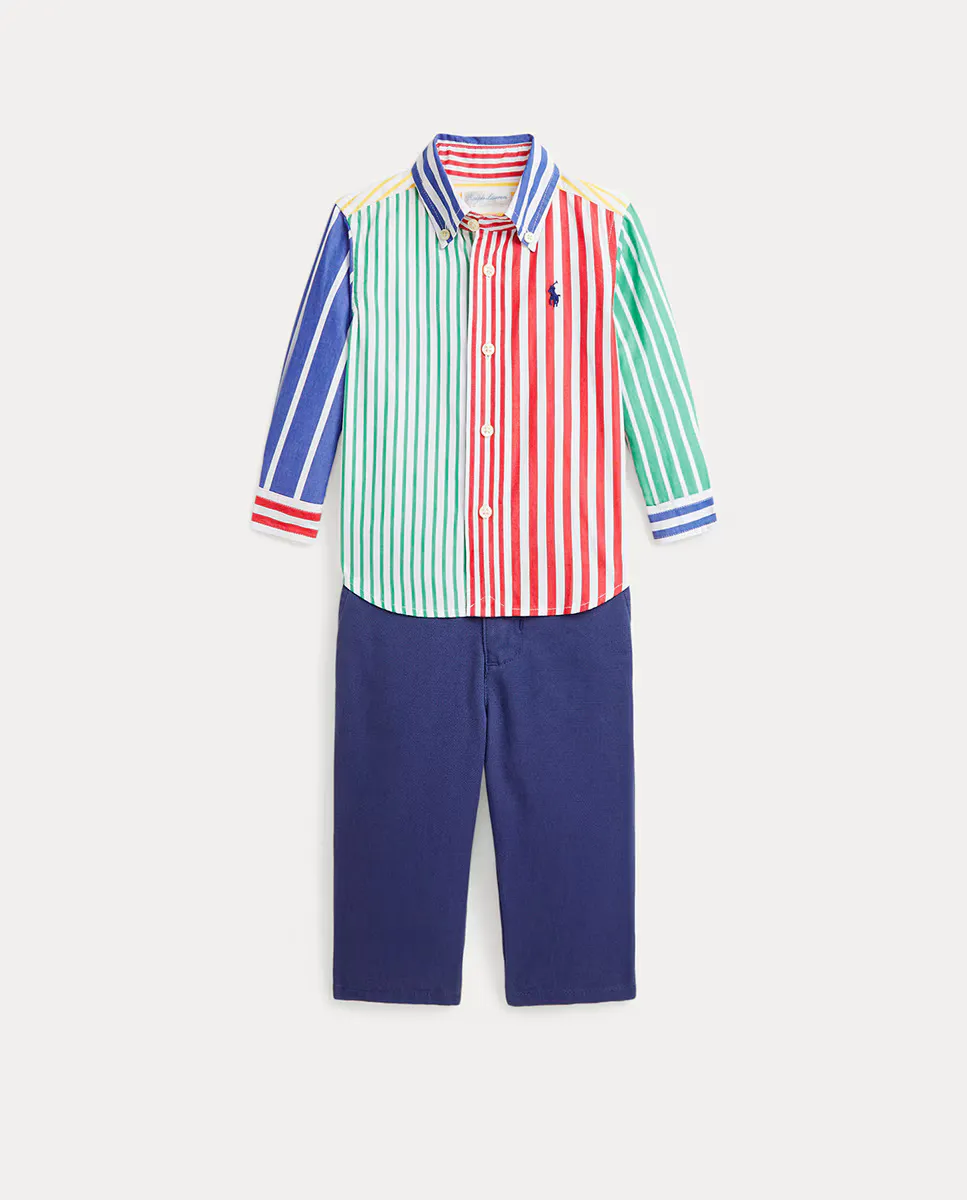 

Комплект из двух предметов из хлопка для мальчика Polo Ralph Lauren, мультиколор