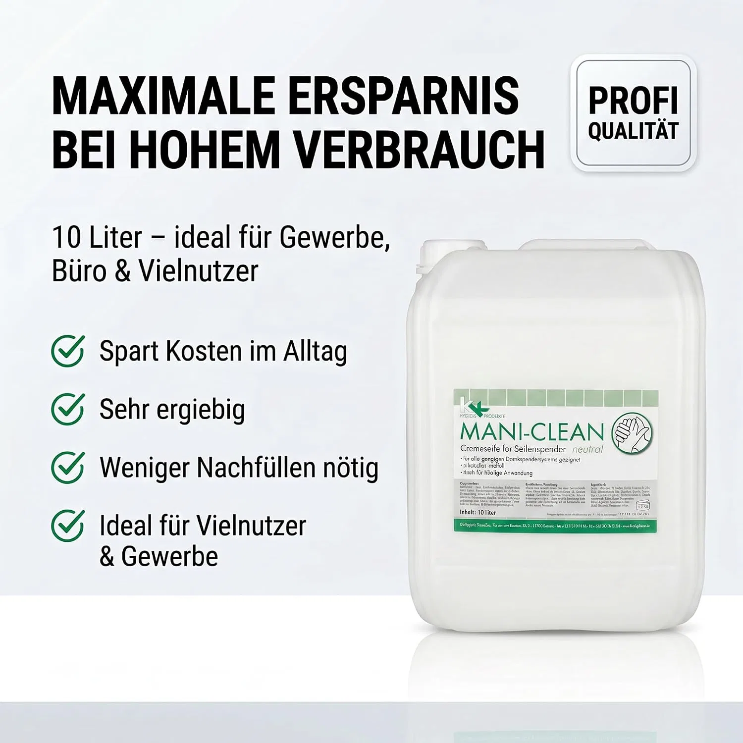 Мыло для рук KK Mani-Clean Neutral, 10 л — фото 4