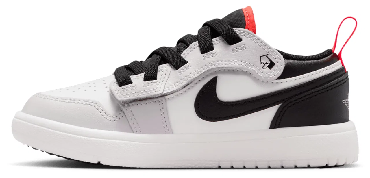 Кроссовки для мальчиков AJ 1 Low Jordan, цвет Black/Summit White/Grey — фото 2