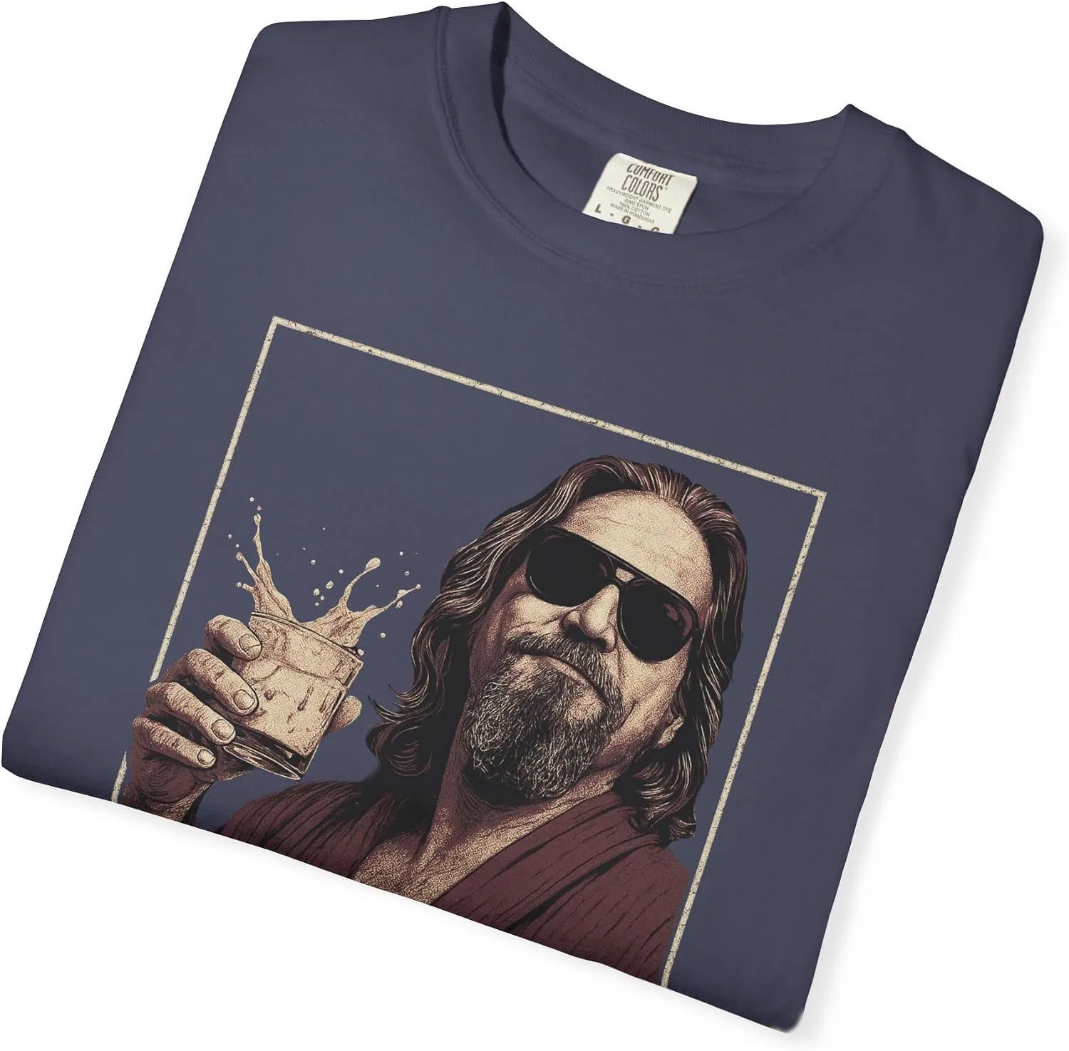 Футболка с принтом The Big Lebowski Comfort Colors, Denim — фото 3