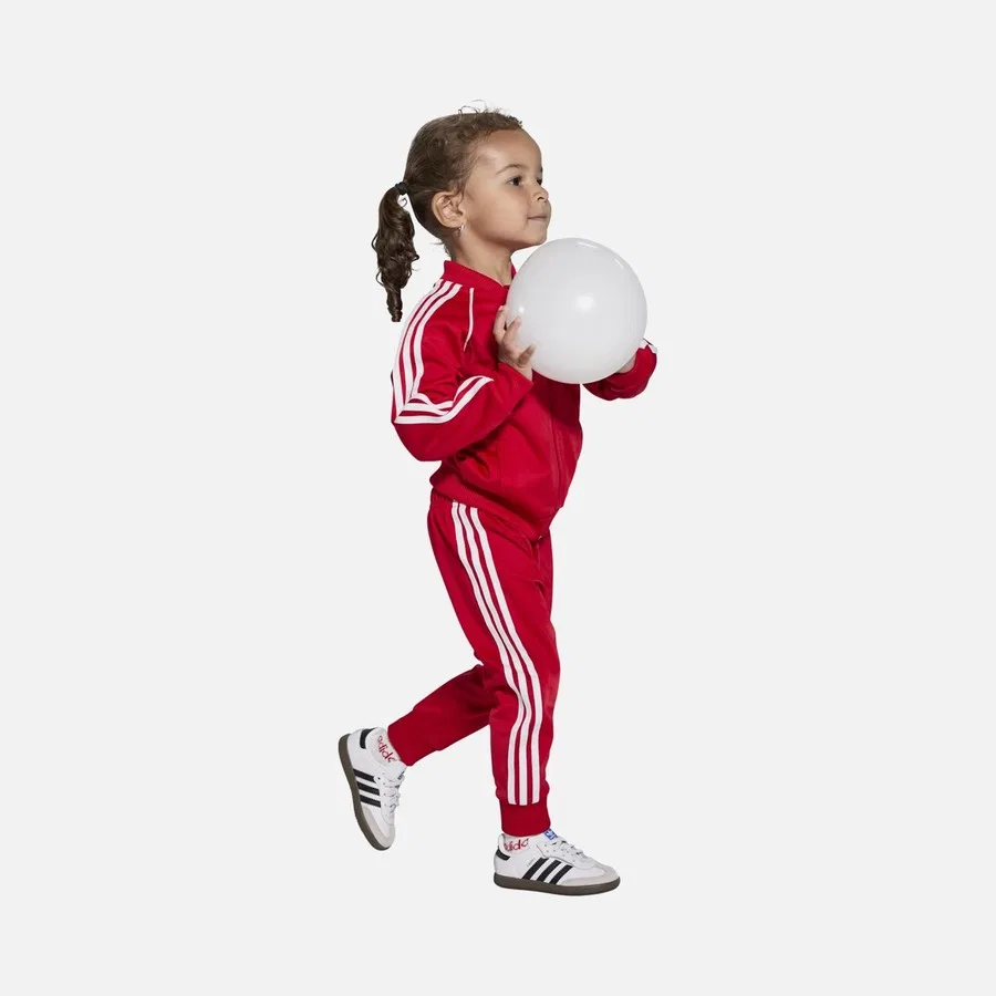 Детские спортивные кроссовки с замшевыми вставками Samba Og Cf El I adidas, Белый — фото 4