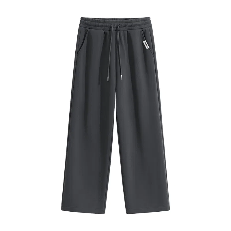 Детские брюки прямого кроя на флисе MINISO, Dark Gray (Solid Color)