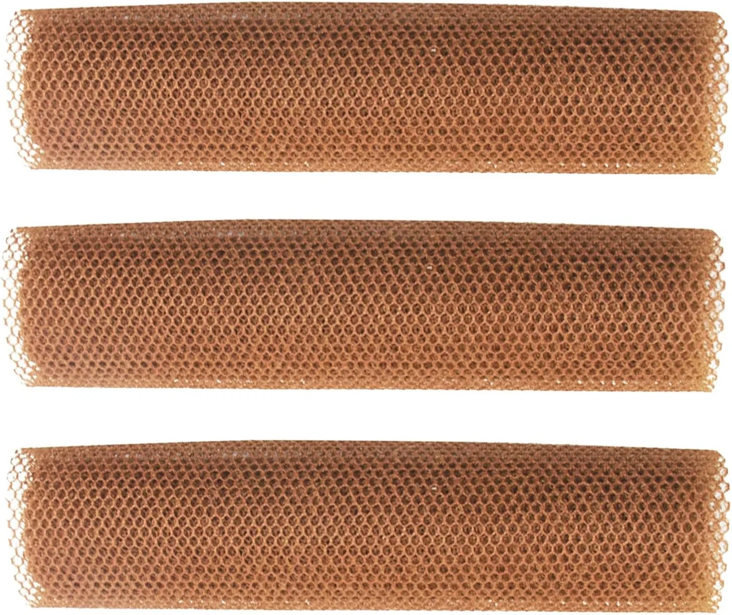 Мочалка для душа Mesh Back Scrubber, нейлон, 3 шт, Coffee Generisch