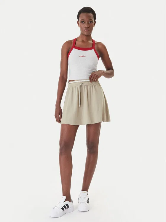 Топ slim fit Adidas, серый — фото 2