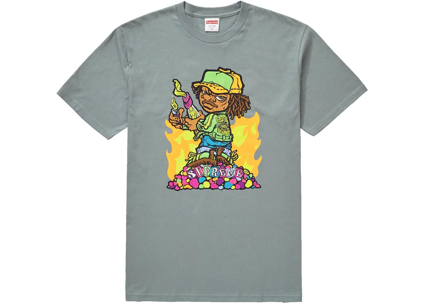 Мужская футболка с принтом Molotov Kid Tee Supreme, Dark Sage