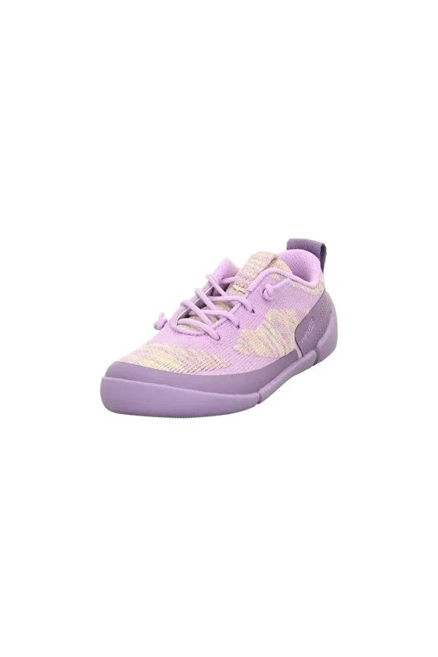 Детские спортивные туфли для девочек на шнурках Superfit, Lilac Fabric — фото 2