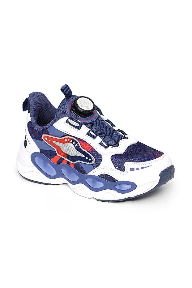 Детские спортивные кроссовки для девочек с полосками Pepino, Navy Blue White