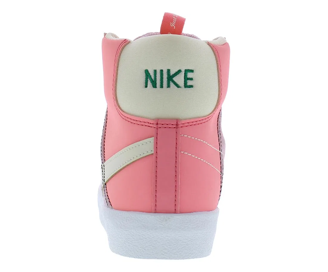 Детские кроссовки для мальчиков с принтом Blazer Mid '77 Se NIKE, Pink Coconut Milk Pink Gaze Foam — фото 3
