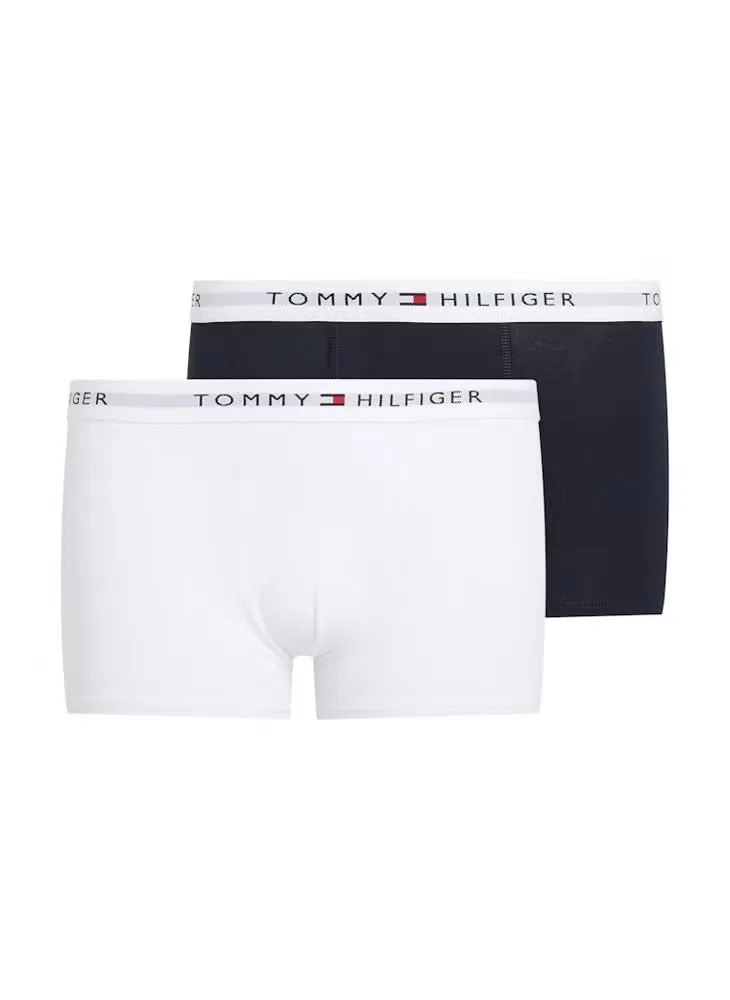 Трусы-боксеры с эластичным поясом, комплект из 2 штук, Tommy Hilfiger, белый