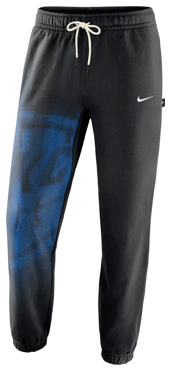 Мужские брюки с технологией Therma-FIT Thunder Basketball Icon Nike, черный/белый — фото 3