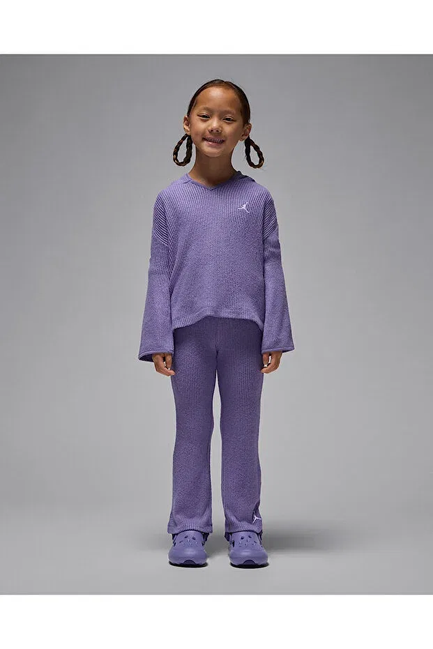Детский спортивный комплект для девочек с длинным рукавом Jordan Girls' Tracksuit Set Nike, Lila