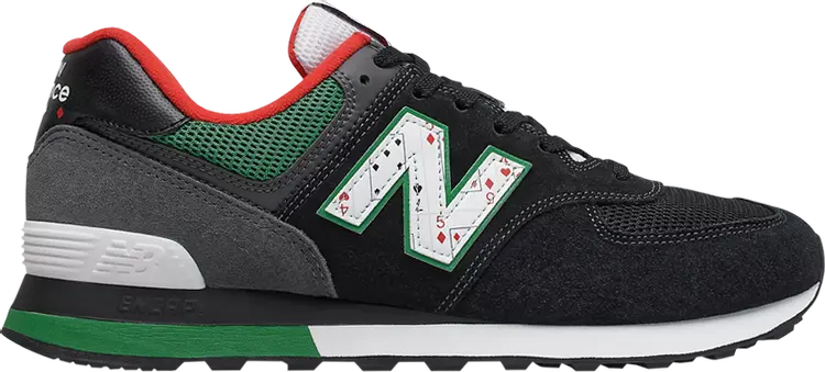 

Кроссовки New Balance 574 'Playing Card - Black Varsity Green', черный, Черный;серый, Кроссовки New Balance 574 'Playing Card - Black Varsity Green', черный