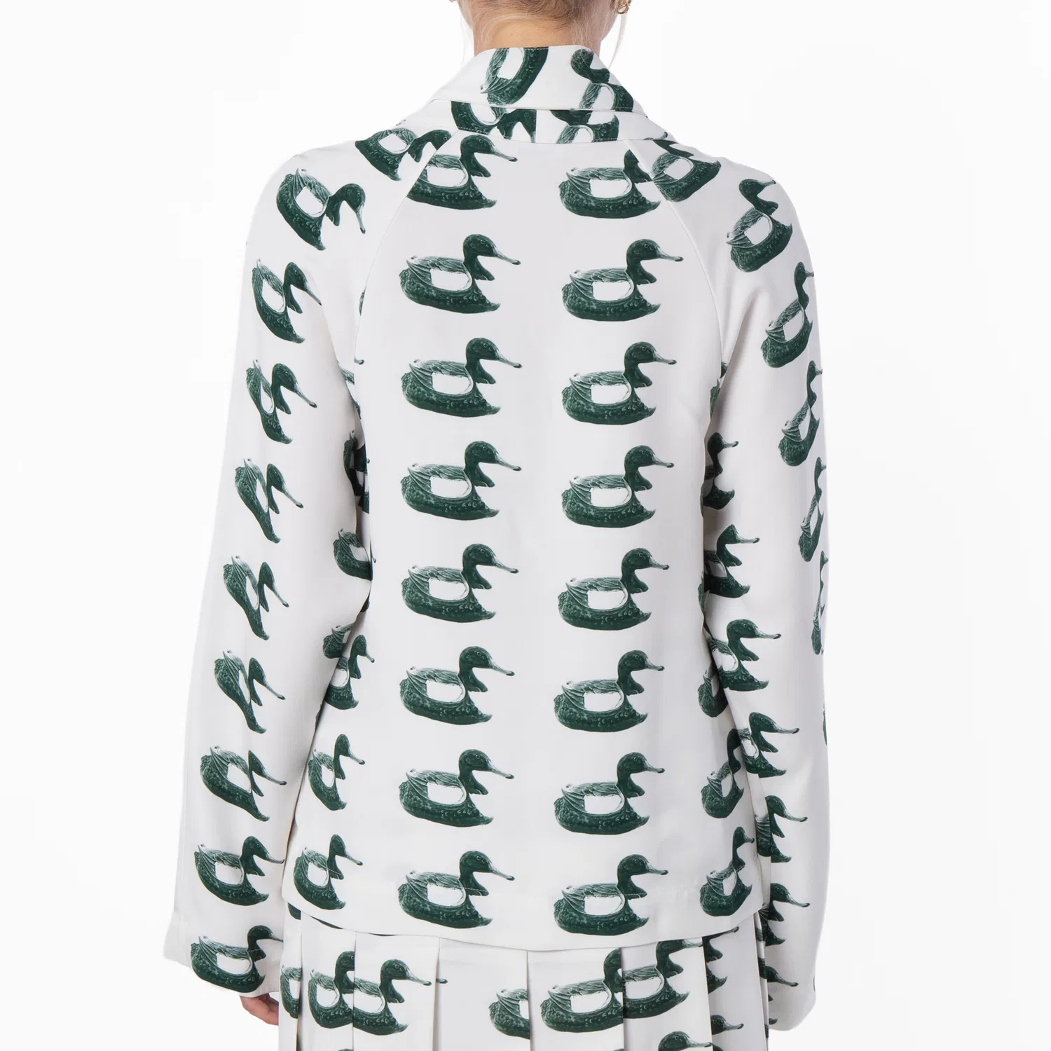 Блуза вискозная с принтом Waterbird Burberry, Vine Ip Pattern — фото 3
