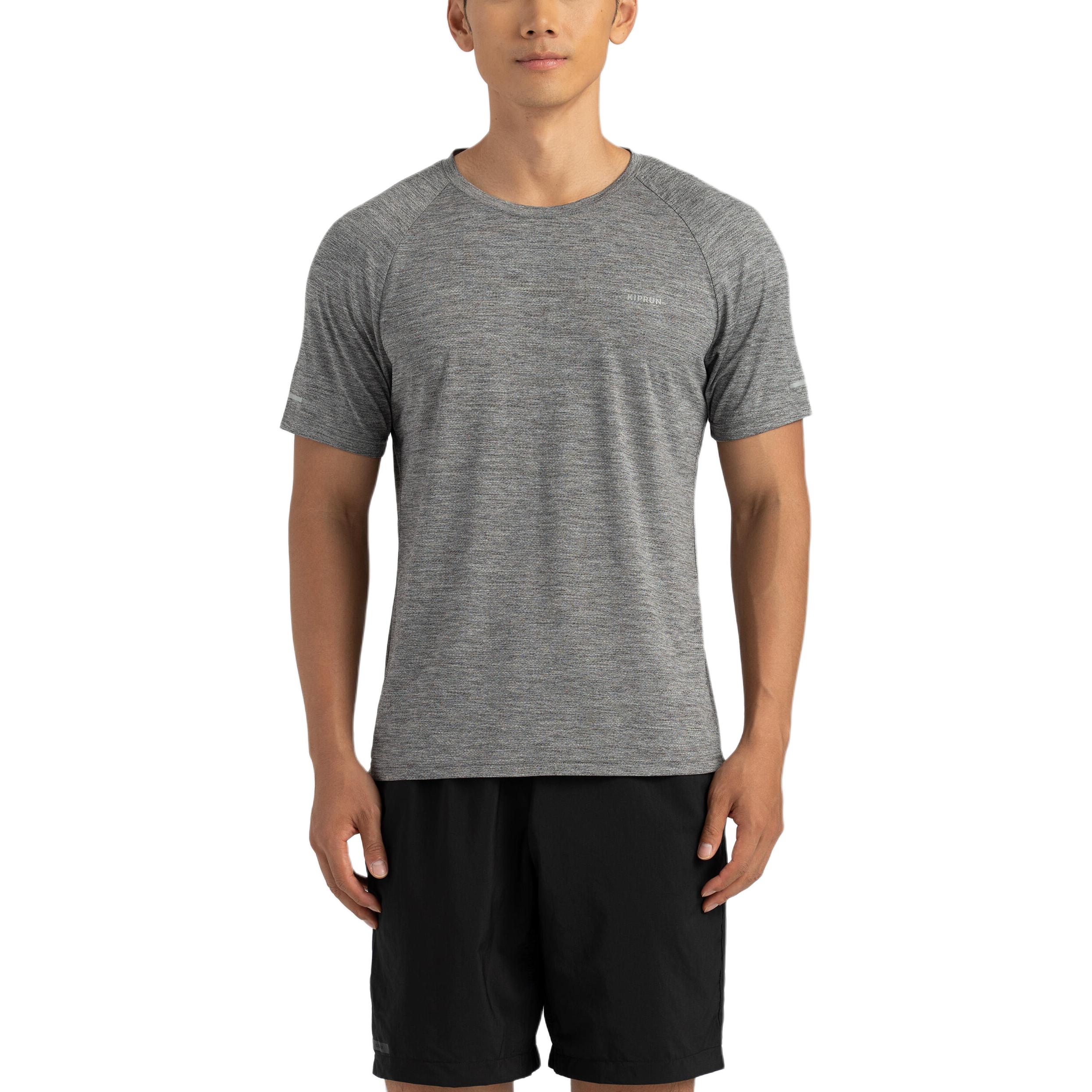 

Футболка Kalenji мужская темная текстурированная gray DECATHLON, серый