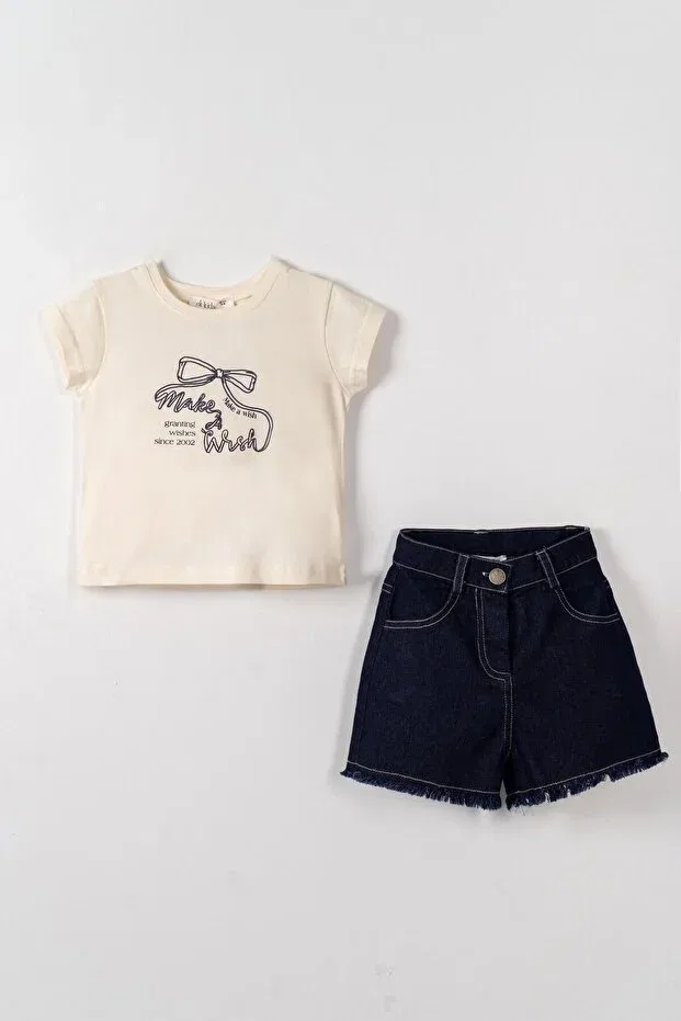 Детские шорты для девочек с кисточками Nk Kids, Dark Blue
