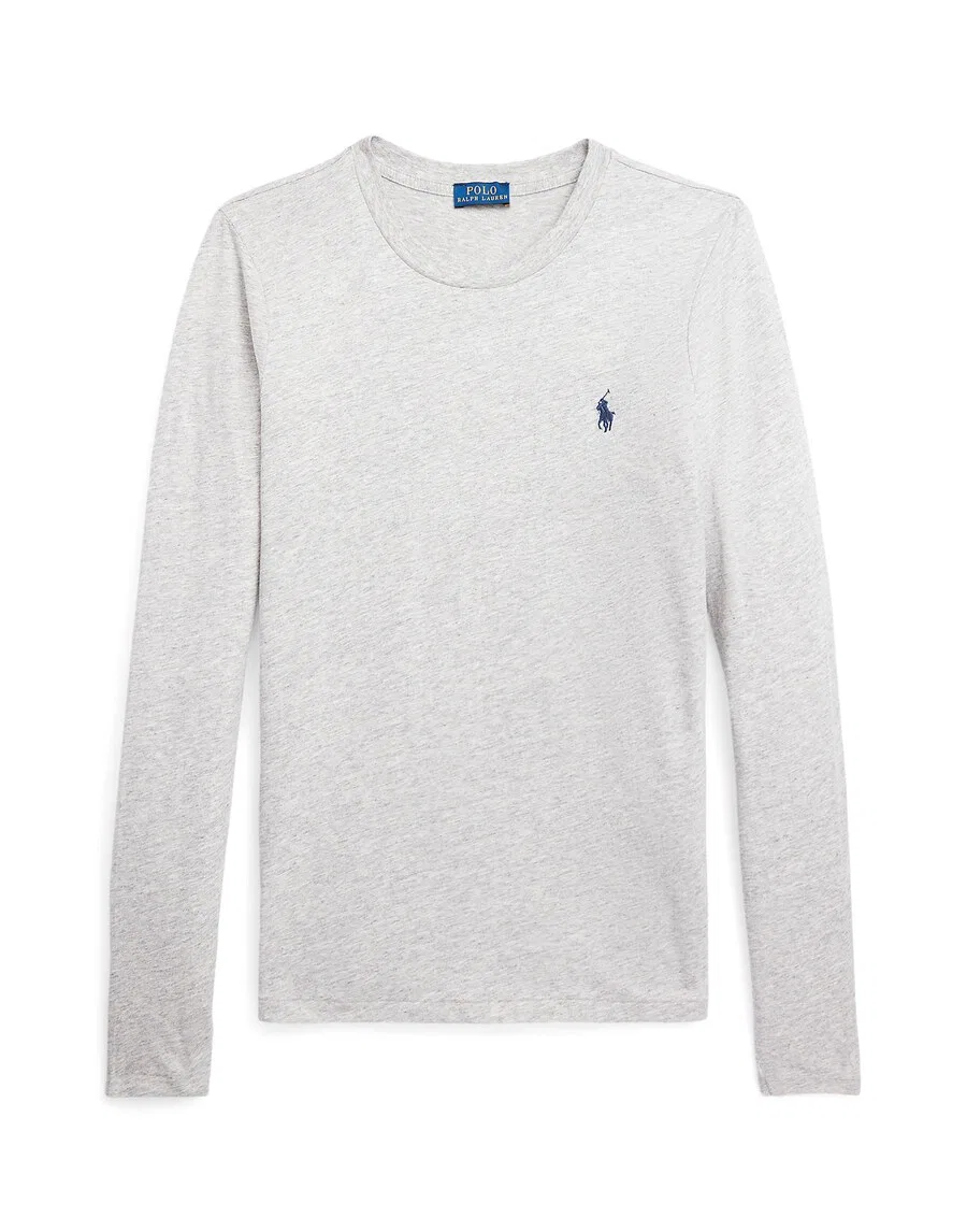 Футболка Polo Ralph Lauren серого цвета