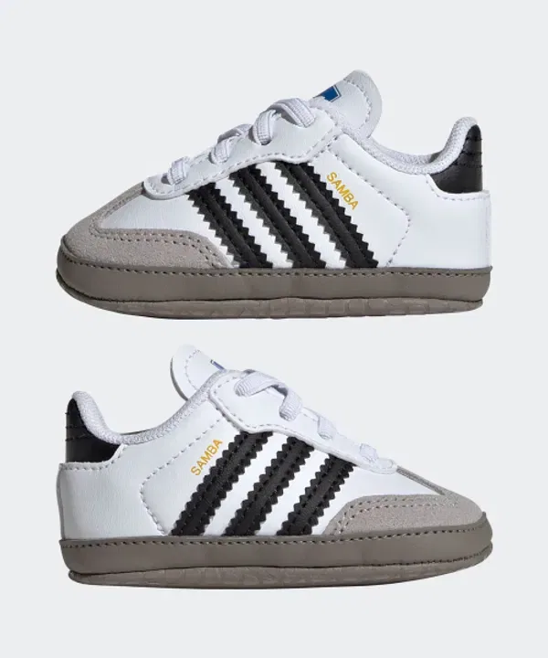 Кроссовки Samba Crib, Adidas Kids, белый — фото 4