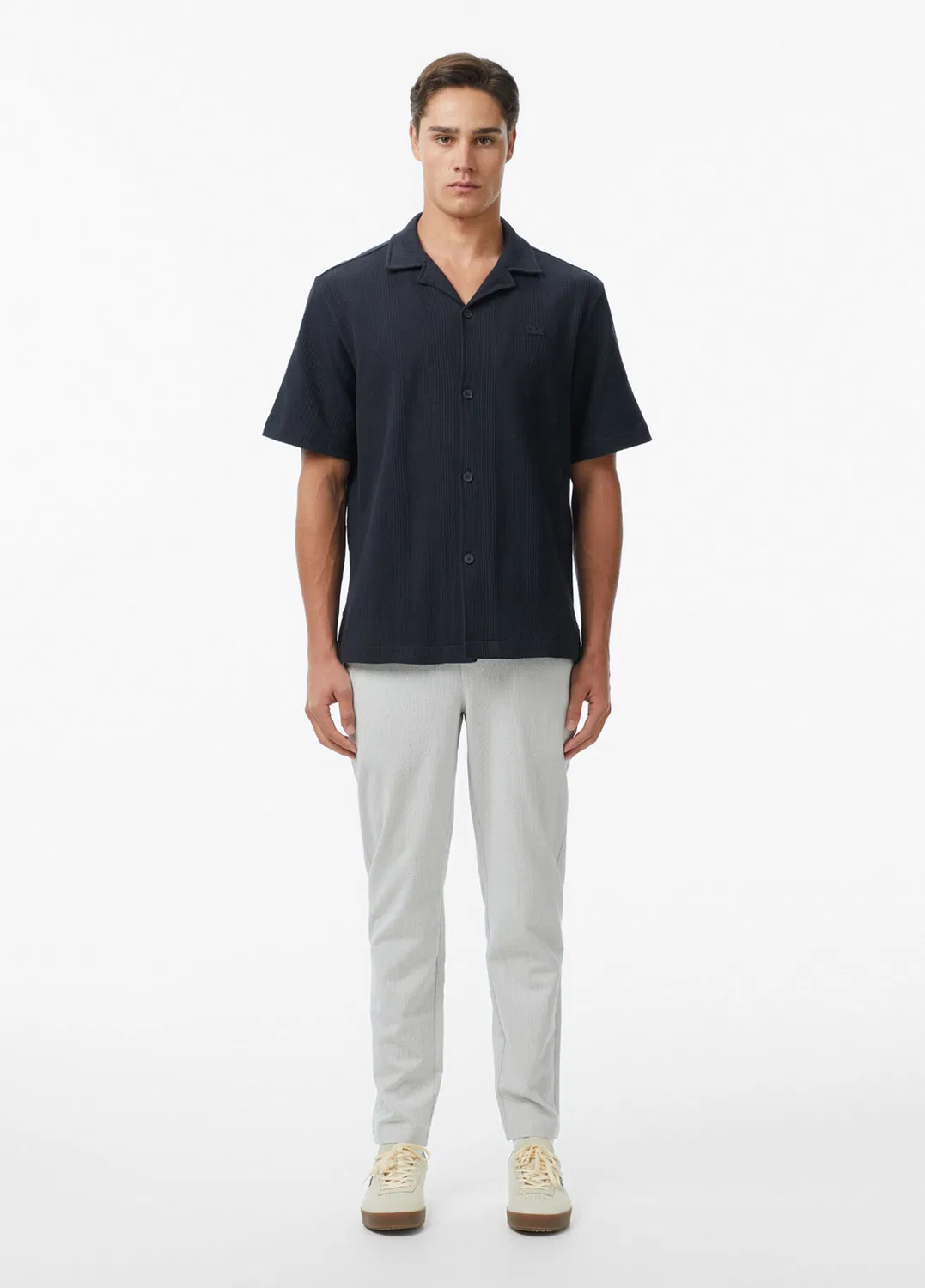 Рубашка Lacoste Relaxed Fit, темно-серый — фото 4