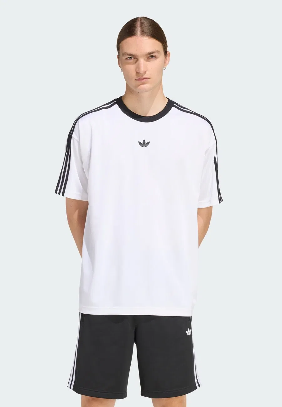 Футболка ADIDAS ORIGINALS 'Adicolor' белого цвета — фото 2
