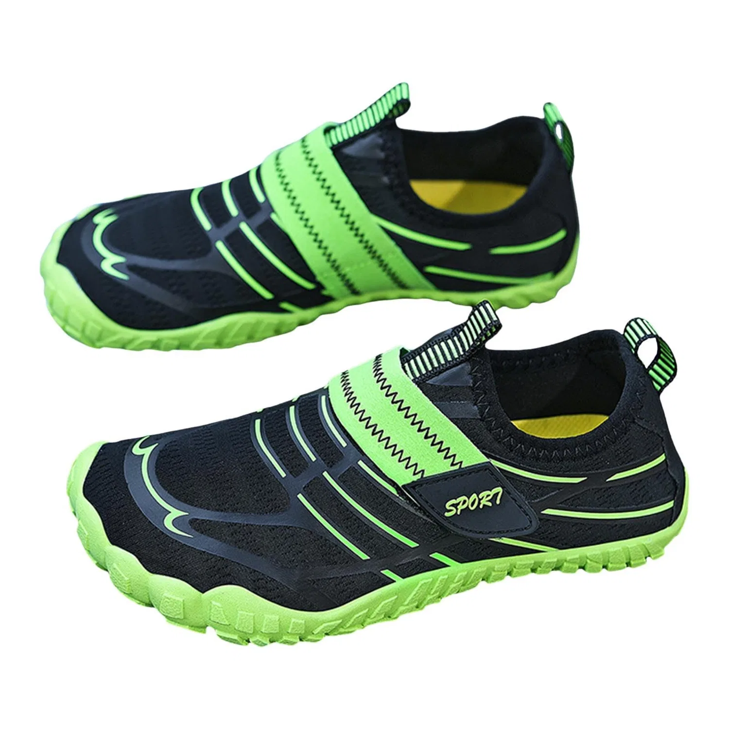 Детские сандалии для мальчиков без швов Barefoot Grounding Shoes, Green — фото 2