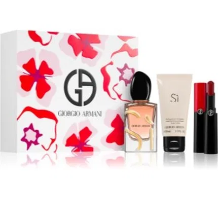 Парфюмерный набор Giorgio Armani Si Eau De Parfum Intense, 15 мл и 50 мл