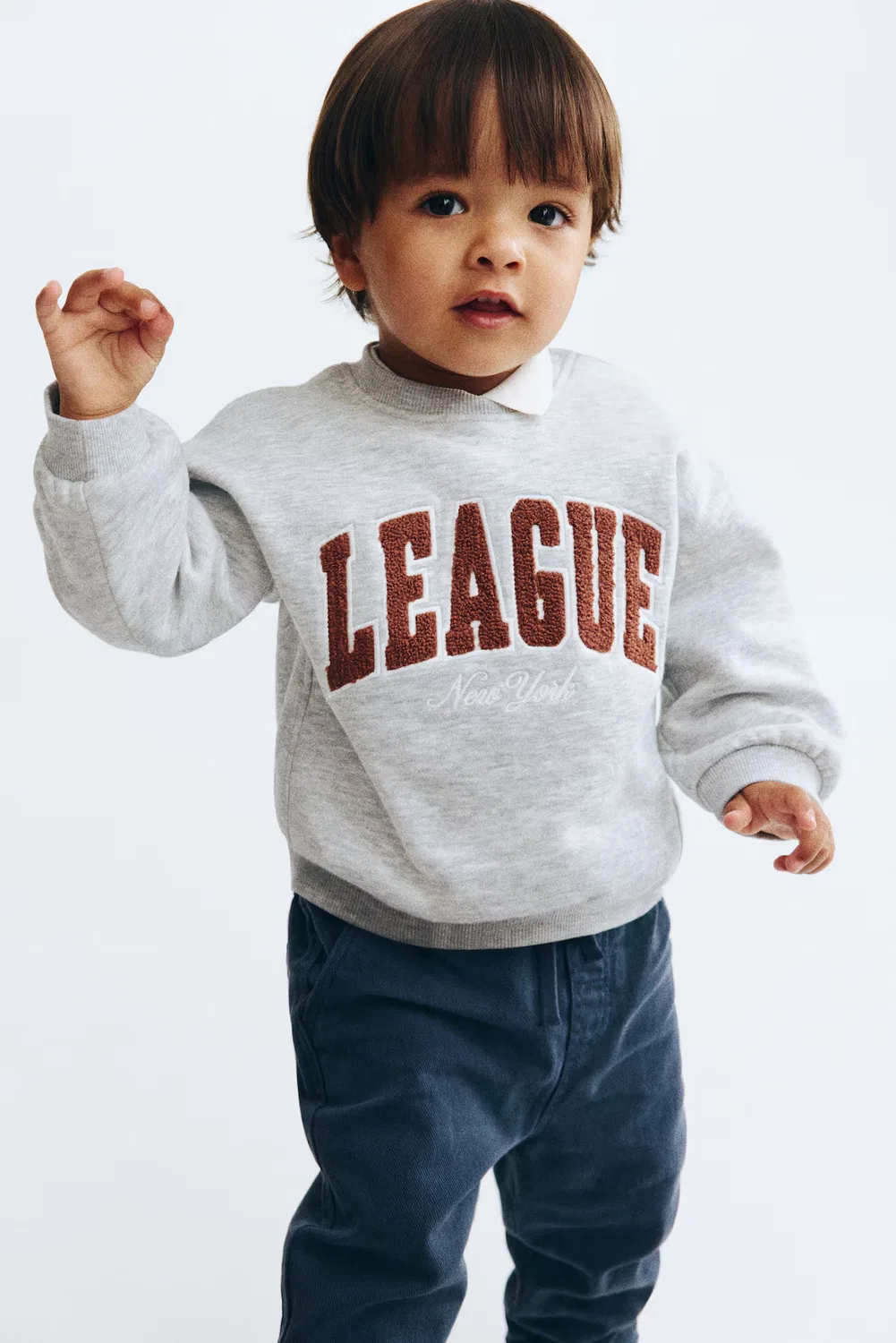 Толстовка с рисунком H&M, Hellgrau/League — фото 3
