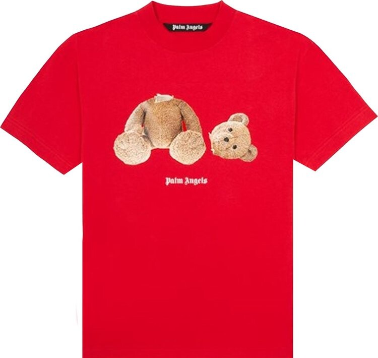 

Футболка Palm Angels Bear Tee 'Red/Brown', красный