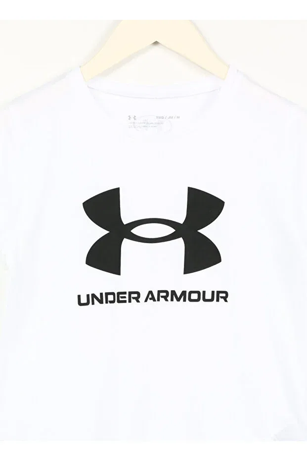 Детская футболка для девочек хлопковая Sportstyle Logo SS Under Armour, White