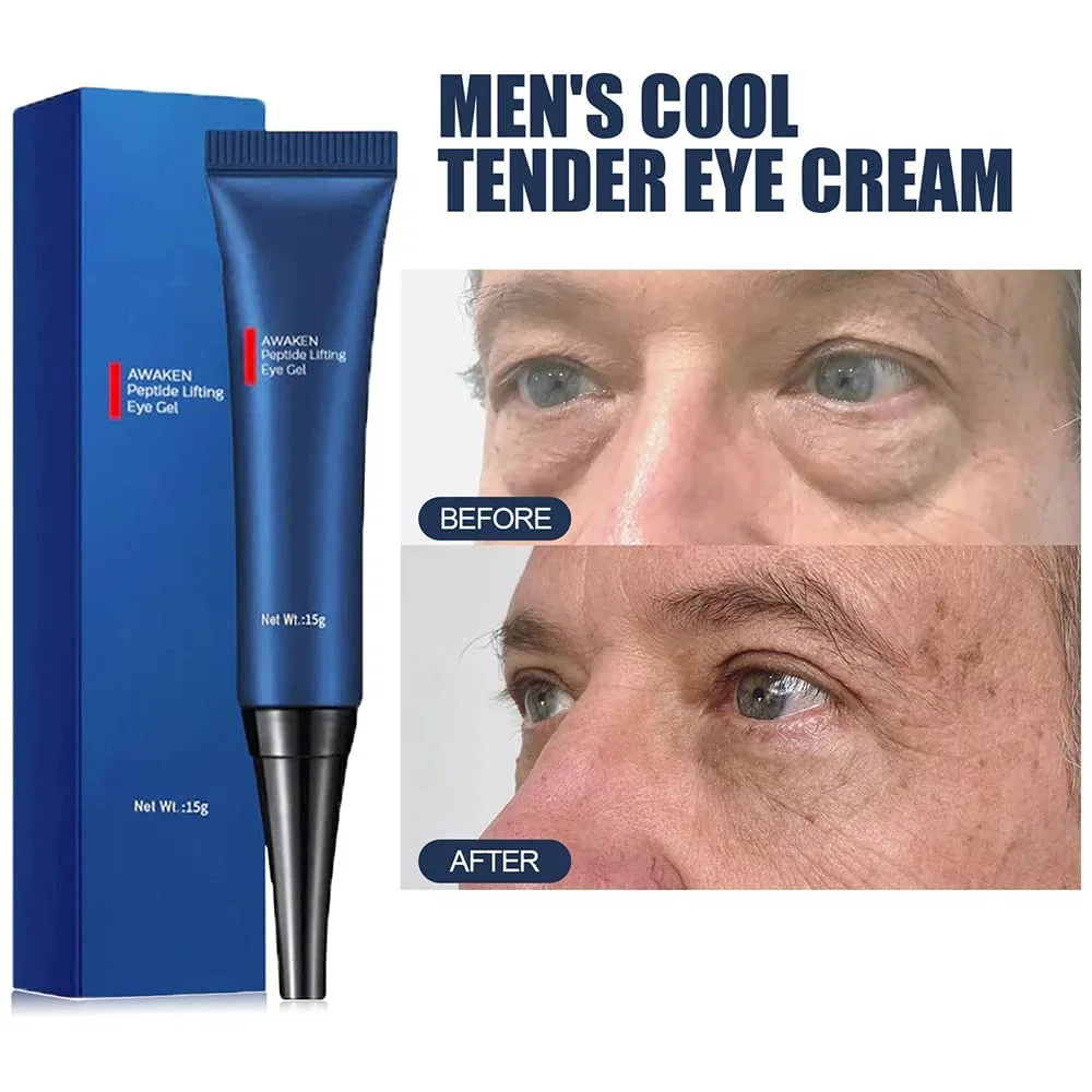 Мужской гель для глаз VEZE Awaken Peptide Lifting Eye Gel, 15 г, 5 шт Niblido — фото 2