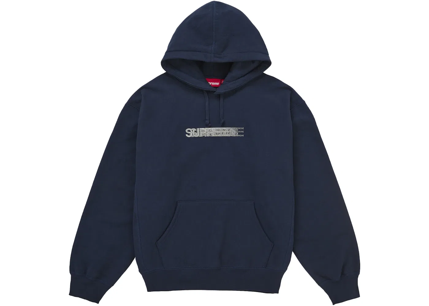Мужская худи с принтом Motion Logo Supreme, Navy
