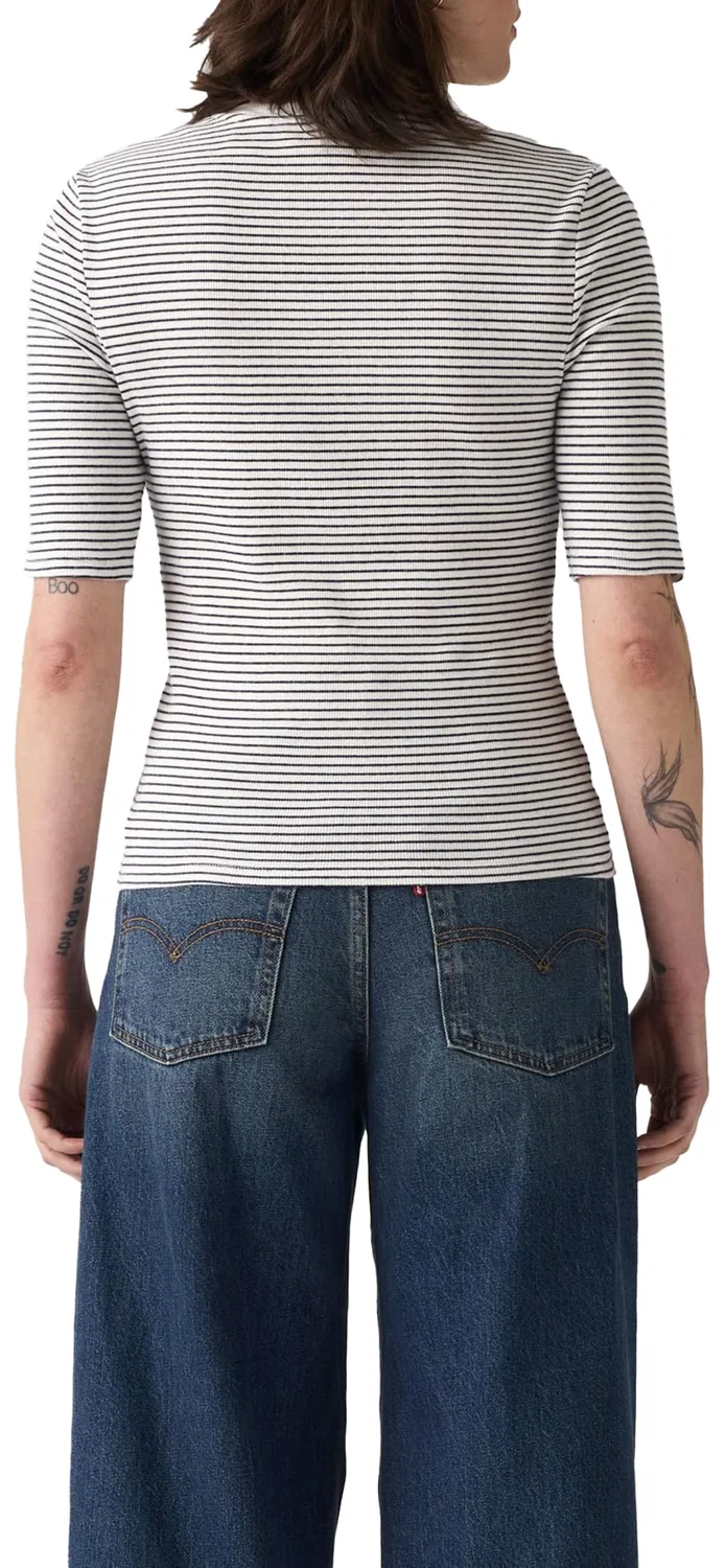 Женская футболка с принтом Luca Slim Tee Levi's, Annalise Stripe Peac — фото 3