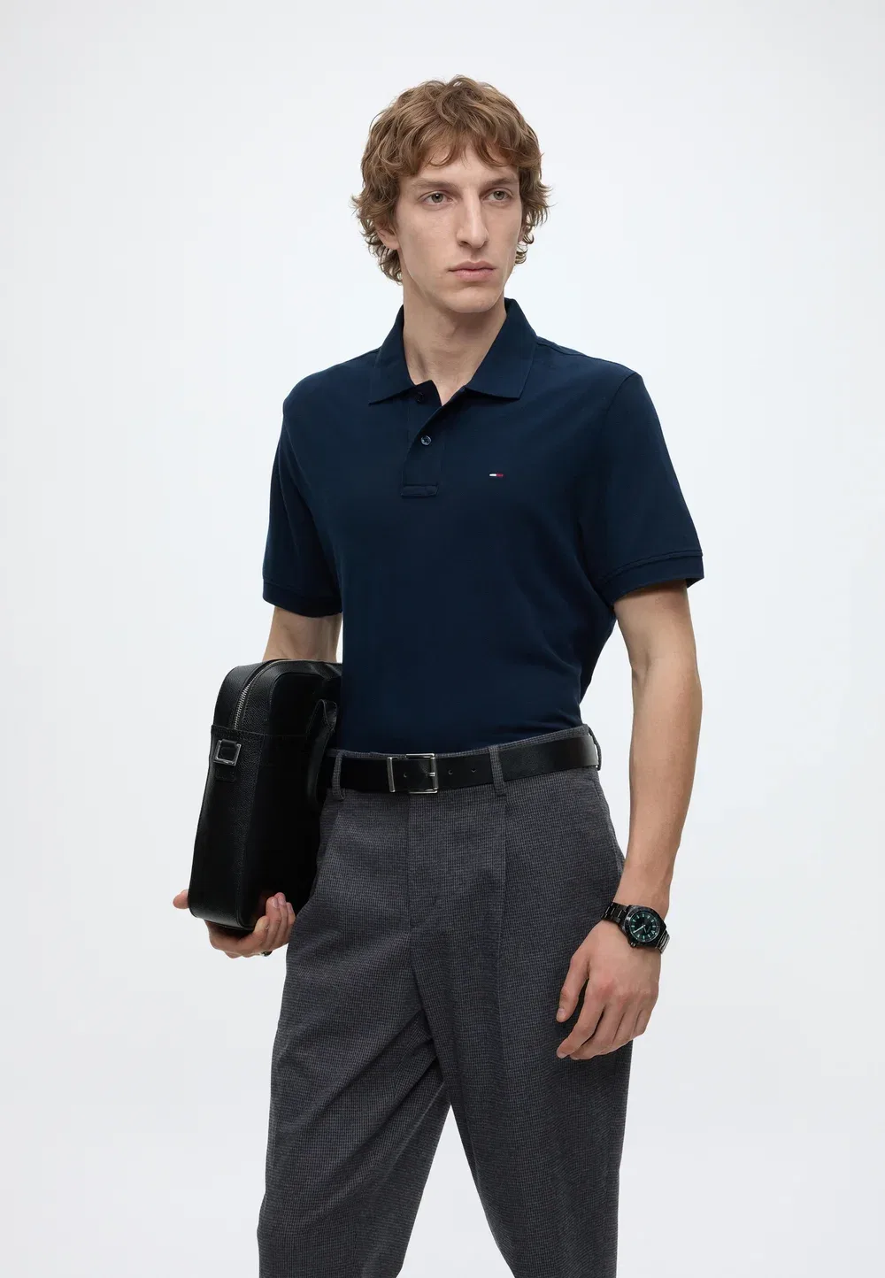 Брюки с мелким рисунком Tommy Hilfiger, Navy Blue — фото 4