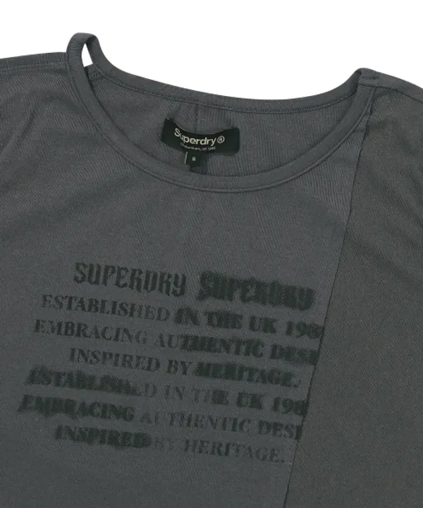 Майка без рукавов, женская, Superdry, угольный — фото 4