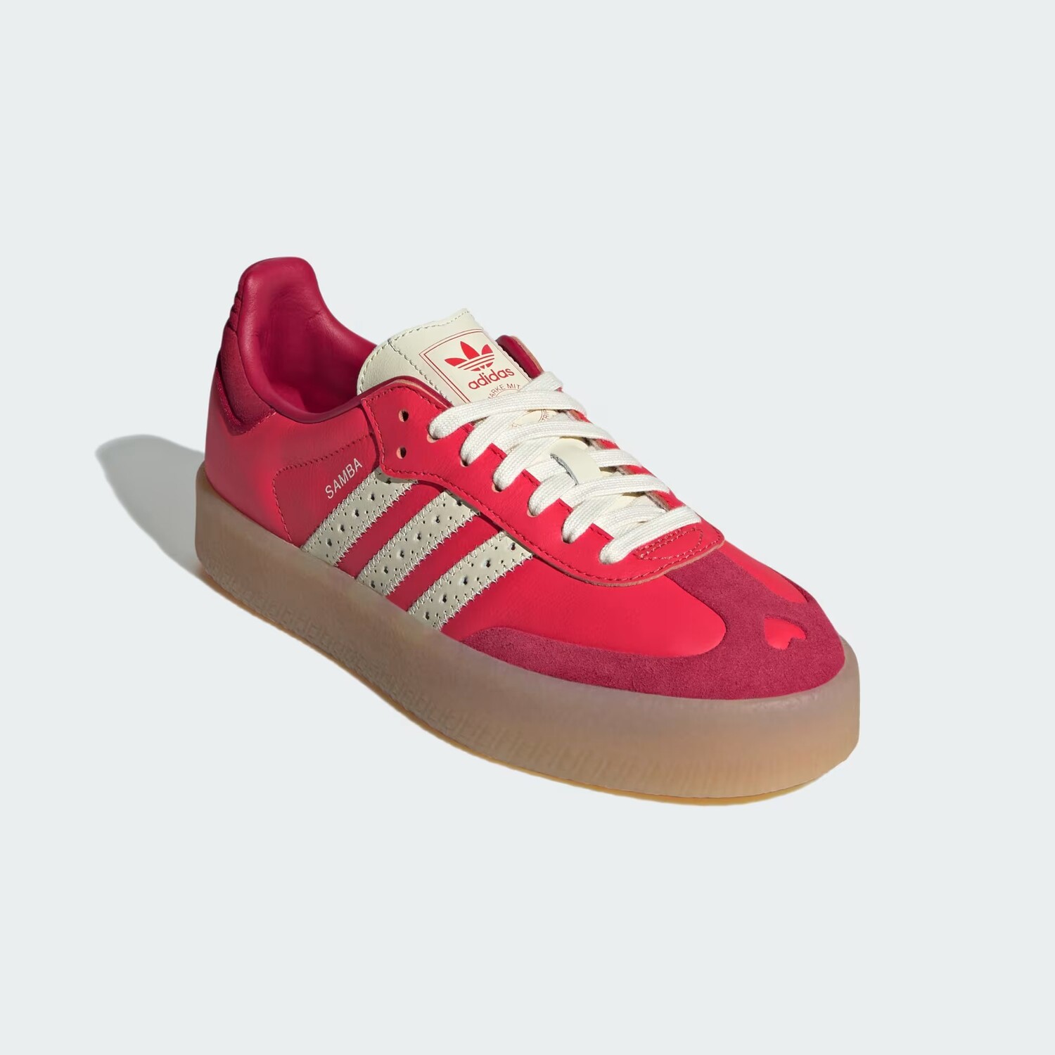 Кроссовки женские Adidas Sambae 'Valentine's Day 2025', красный — фото 4